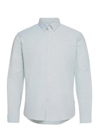 Oxford Superflex Shirt L/S Skjorta Casual Blå Lindbergh