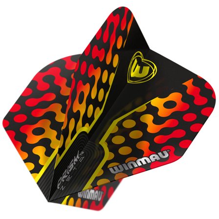 Winmau Prism Zeta Noir, Jaune & Rouge Ailes de Fléchettes | Winmau.com