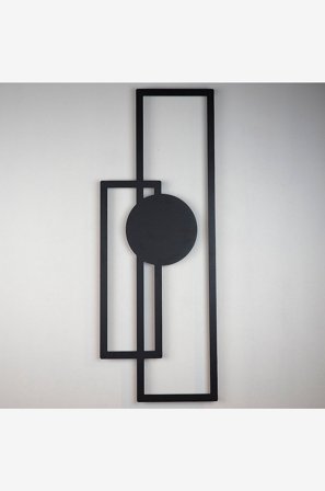 Wallity - Metallinen seinäkoriste Phillip - Musta - Julisteet & taulut - - Homeroom