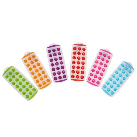 Kannellinen jääpalakotelo - 21 pyöreää jääpalaa