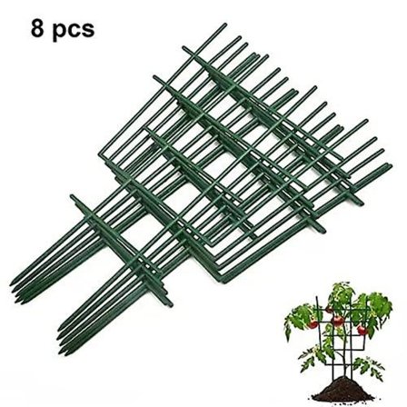 Diy hageplante støtte, 8 stk klatrestøtte plast plante espalier klatreplanter potteplanter klatrestøtte for mini klatreplanter rotting