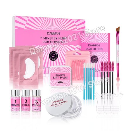 Damman Professional Lash Lifting Kit Eyelash Curling Lifting Set Långvarigt Lash Lift Perm Kit Sminkverktyg för salongsanvändning