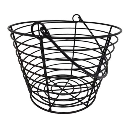 2x Æggekurve Genanvendelig Dekorativ Jern Trådkurv til Bondegårdsbutik Hjem