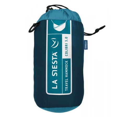 La Siesta Colibri-3.0 Reisehengekøye Dobbel med oppheng, Fallskjermsilke, Blå