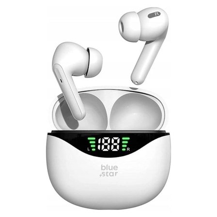 Blue Star Trådlösa In-Ear Hörlurar TWS T60 - Vit