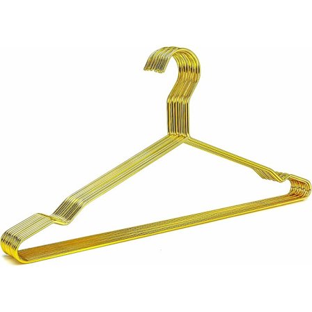 43cm Heavy Duty Guld Metal Bøjler, Pladsbesparende Guld Bøjler, Jakkesæt Bøjler, Bluse Bøjler, Buks Bøjler (Guld, 10stk)