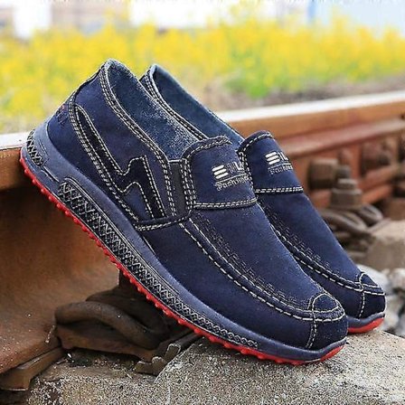 Herr Sneakers Platt Herr Canvas Skor Denim Sommarskor Andningsbara Casual Skor Loafers Chaussure Homme Storlek 38 - 45