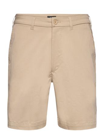 Cotton Twill Stretch Elias Shorts Beige Mads Nørgaard
