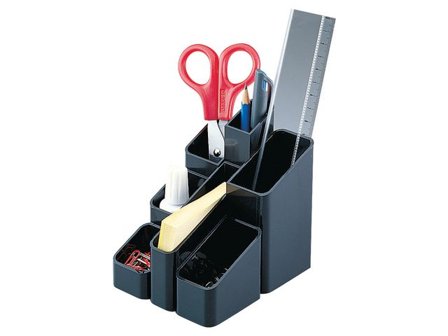 Prylställ 7 fack svart - Lyreco - Kontorsmaterial - Till skrivbordet - Penn och Prylställ