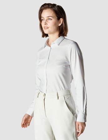 Shaping New Tomorrow - Dame - Business Shirt - White - Slim Fit - Størrelse M