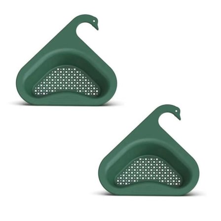 Trekantet Hjørne Vaskesilkurv Borefri Dreneringshylle for Kjøkken og Bad