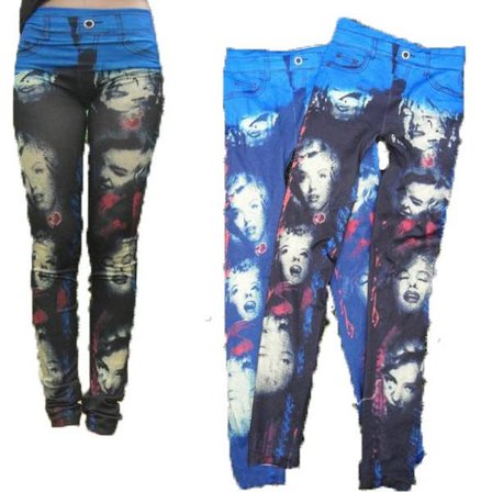Marilyn Monroe Leggings Blå