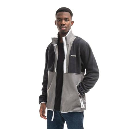 Columbia, Bluza męska Columbia Back Bowl Full Zip Fleece 1872794 017 Szary, Mężczyzna, Rozmiar: L