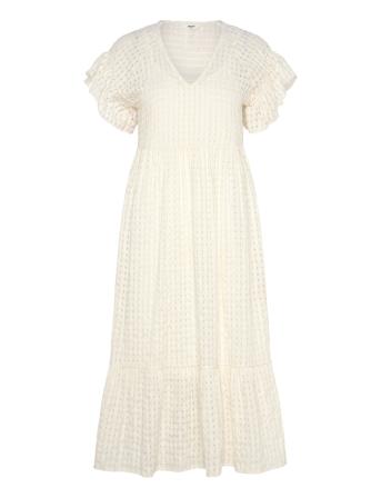 Objvita S/S Long Dress Rep Cream Object