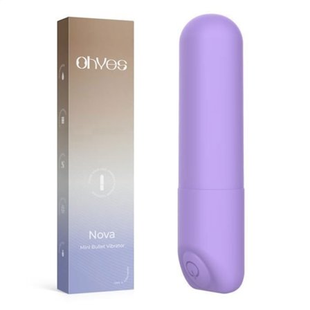 OHYES Lommevibrator til kvinder - Klitorisstimulator - Mini Bullet Vibrator - Nova Mini vibrator - Lavendel