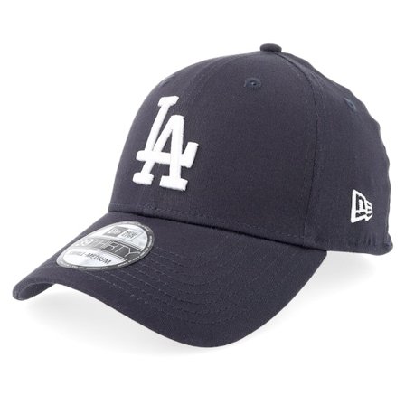 New Era - MLB Blå flexfit Keps - Los Angeles Dodgers 39THIRTY Navy/White Flexfit @ Hatstore
