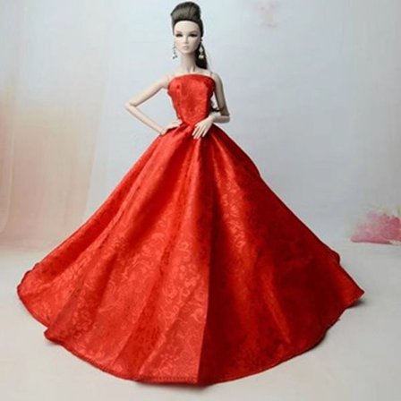 Dukke brudekjole Dukkeskjørt 4 4