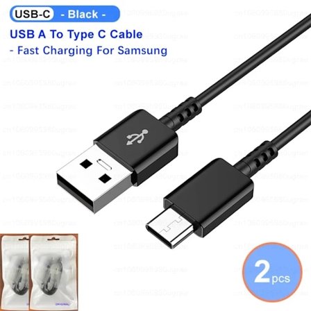 Samsung Type C Kabel Original USB C Snabbladdningskabel Datakabel För Galaxy A03 A10 A20 A30 A31 A32 A50 A51 M21 Tab A9 Plus S10e
