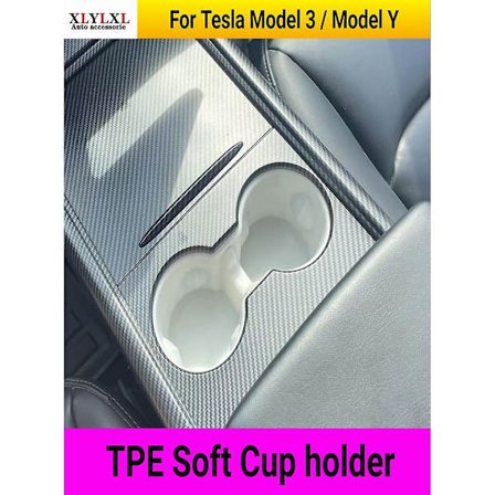 Tpe Mjuk Mugghållare För Tesla Model 3 Vattenmuggsbas För Tesla Model Y Dryckställ Silikon Mugghållare 2018-2022 - Dryckeshållare