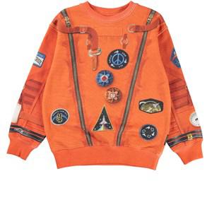 Molo Orange Astro Memphis GOTS Sweatshirt 110 cm - Jumpers and knitwear - 110 CM - Orange