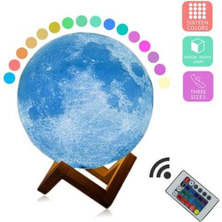 3D-trykt månelampe bordlampe kreativ lampe KLB