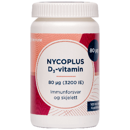 Nycoplus D3-vitamin 80 mcg 100 stk