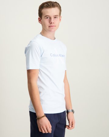 Calvin Klein CK MONO LOGO SS T-SHIRT Blå T-shirts Kille - Kids Brand Store