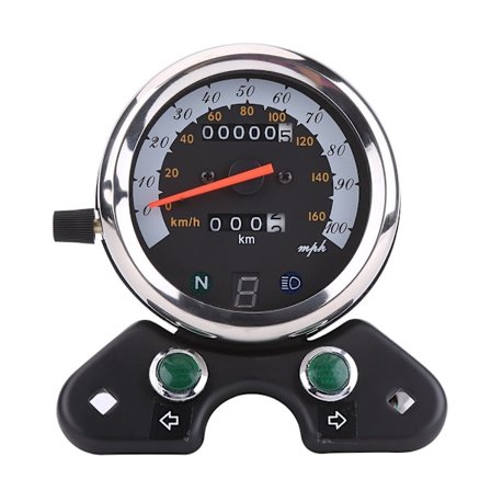 Keenso motorcykel universal speedometer motorcykel dobbelt speedometer display med display kilometertæller display