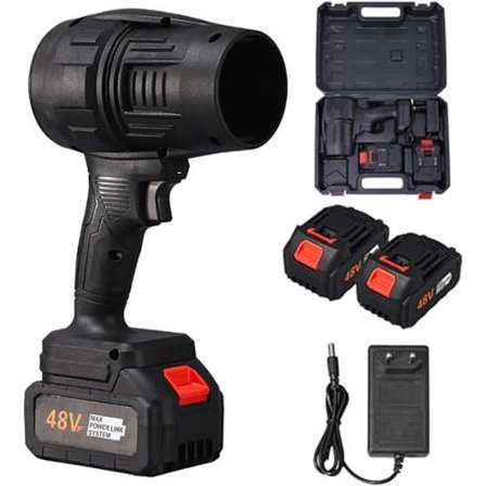 Turbo Jet -puhallin, 190 000 RPM johdoton lehtipuhallin yhdellä akulla, nopeus 32 000, teho 350 W (24 V) (vain yksi akku)