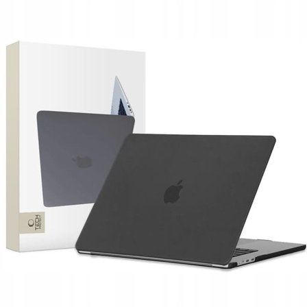 Tech-Protect SmartShell-fodral för MacBook Air 15" M2 / M3 / 2023-2024 - matt svart