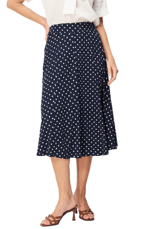 Jumperfabriken Sunvi Dot Skirt Kjolar Dam Blå M