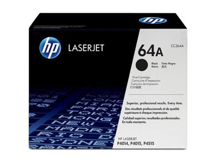 HP 64A - svart - original - LaserJet - tonerpatron (CC364A)