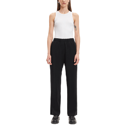 SAMSOE Hoys Straight Pants Byxor Dam Svart XS