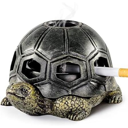 Tuhkakuppi savukkeille, luova kilpikonnan tuhkakuppi käsintehty koriste