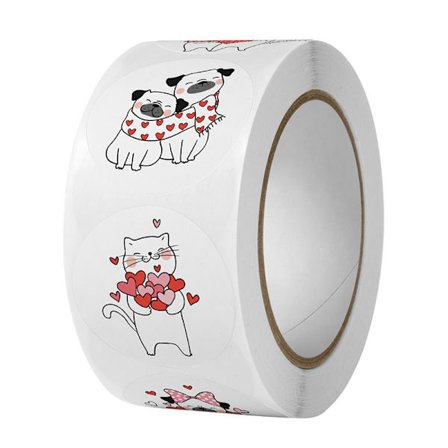 500 stk Tak for dit køb Stickers Scrapbog Gracia