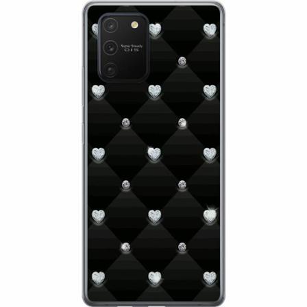 Samsung Galaxy S10 Lite Mjukt Skal - Bling Heart