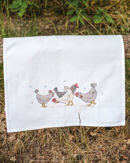 Broderikit Handduk Hönor