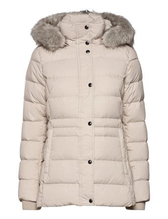 Th Ess Tyra Down Jkt With Fur Fodrad Jacka Rosa Tommy Hilfiger