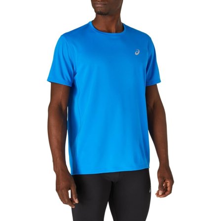 Asics Men's Katakana Short Sleeve Top Men Short sleeved fitness sweater Blue XS