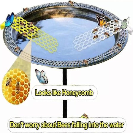 Flytende Bie-Stige Bruk for Bie-Kopper for Hage og Fuglebad, Flytende Bie-Øy Bruk for Bie-Kopper, Fargerik Bie-Insekt Vannkilde