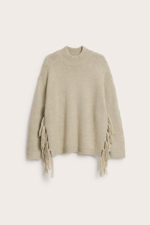 Kappahl | Strikkegenser | Melert beige