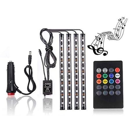 Bil LED-list, 4 st 48 USB LED