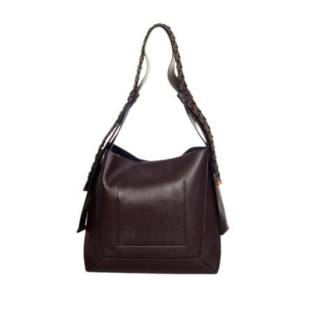 Stella McCartney Pre-owned, Leather Shoulder Bag Bruin, Dames, Maat:ONE Size