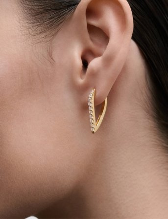 PD Paola Pdpaola Gloss Hoops - Gold - ONE SIZE