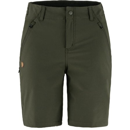 Fjällräven Dam's Abisko Trail Stretch Shorts in Deep Forest | Size: 46, Polyester