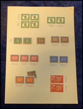 Schweiz - 123-47 Samling på sider