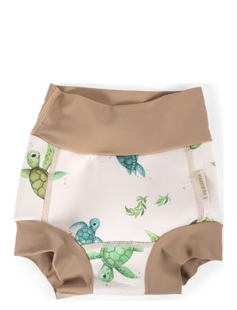Lucca – Baby Swim Pants 1-2 Years – First Swim Swimwear Nappie Briefs Beige Filibabba