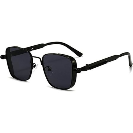 Fashionabla metallfyrkantiga solglasögon dam retro designer geléfärgade nyanser UV400 män gradient punk solglasögon F27