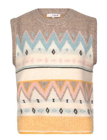 Ayla Vest Patterned A-View