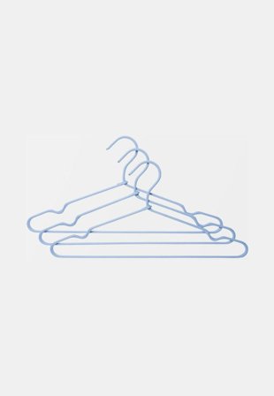 Åhléns Home Textilklädd galge, 3-pack Galgar & hängare Blå ONESIZE